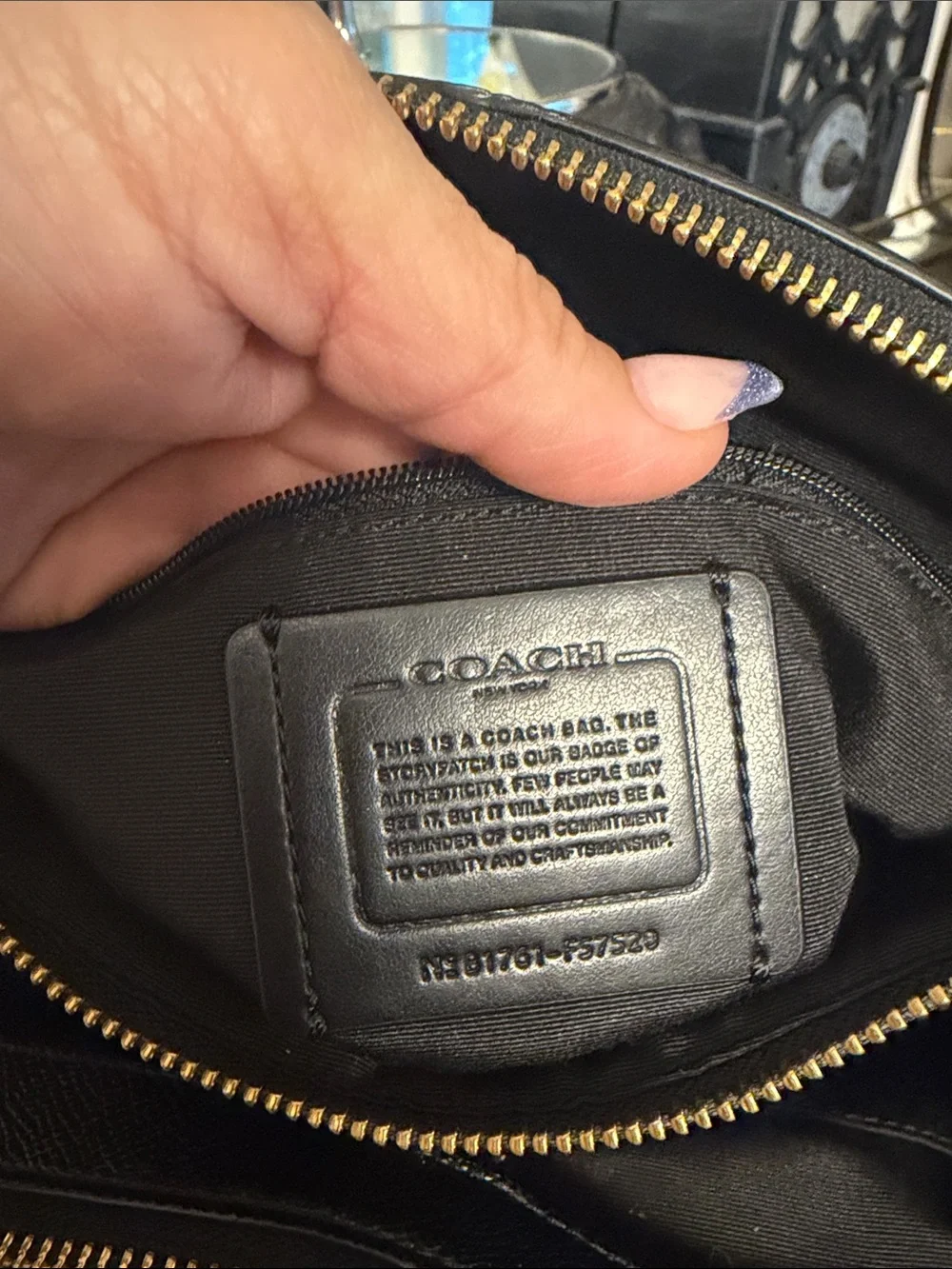 Coach Christie Black Saffiano Leather Satchel Crossbody Shoulder Triple entry
